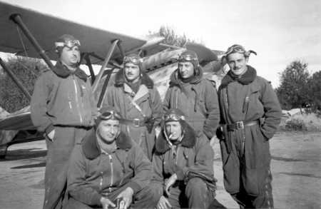 Italian biplane fighter aces Enrico Degli Incerti